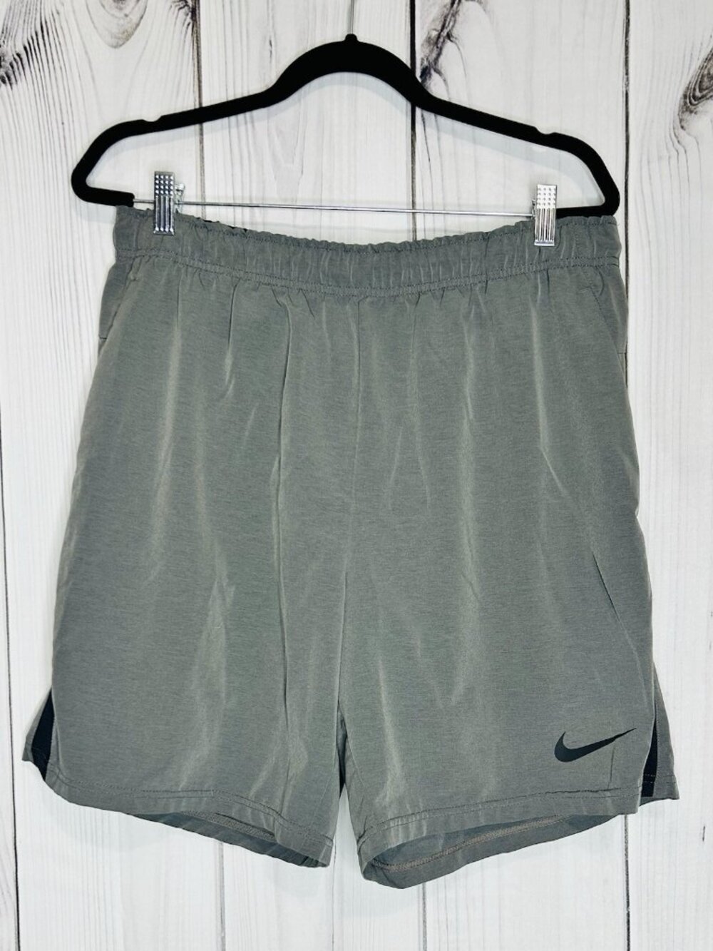 Nike Dri Fit Flex Training Athletic Lounge 8" Shorts Mens XL Gray CJ1968-010
